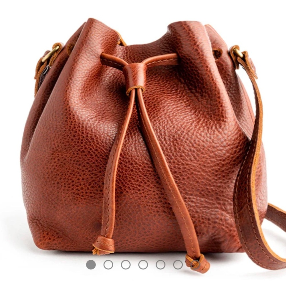 Portland Leather Goods- bucket bag- NWOT - small - nutmeg brown
